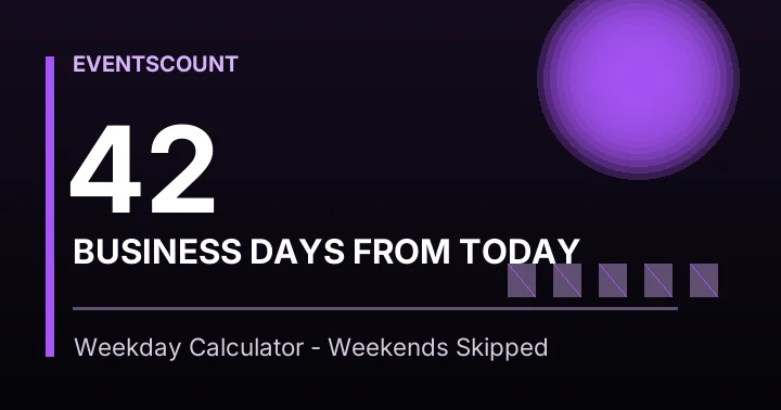 42 Business Days From Today