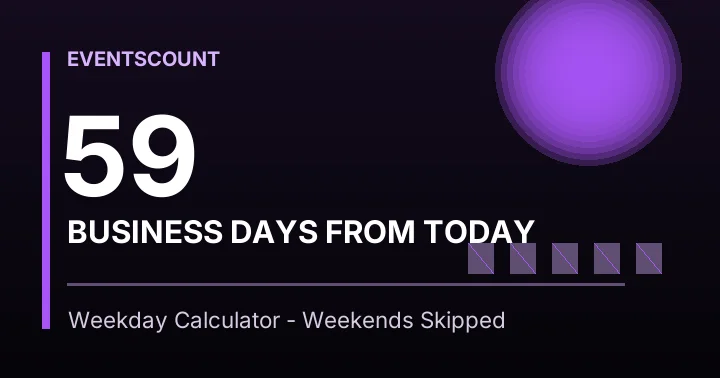 59 Business Days From Today