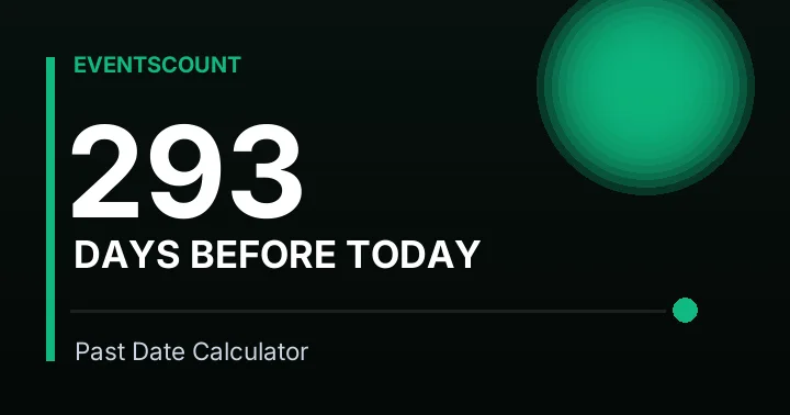 293 Days Before Today