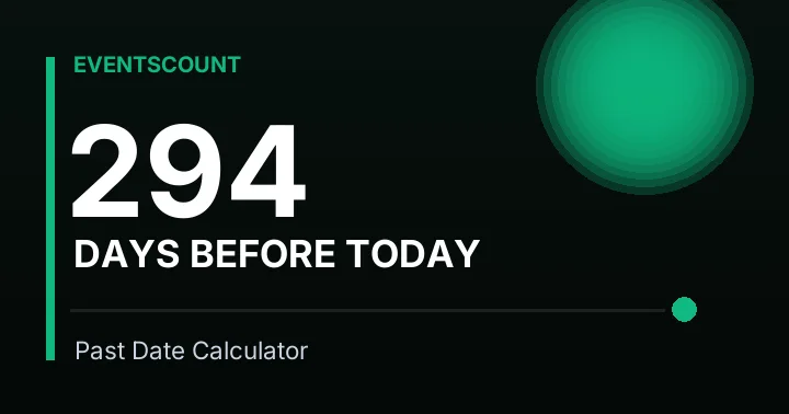 294 Days Before Today