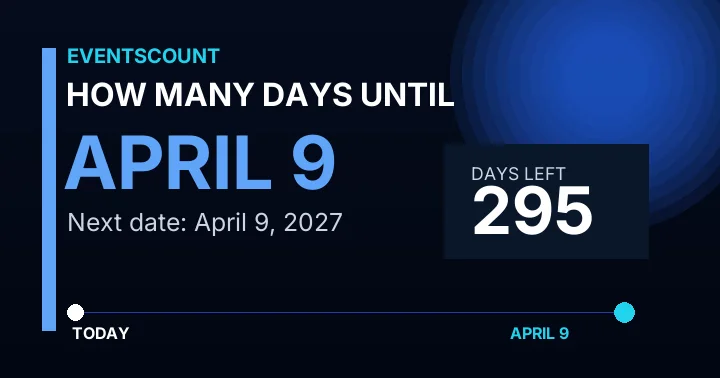 How Many Days Until April 9?