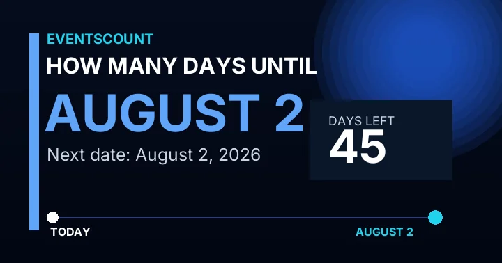 How Many Days Until August 2?
