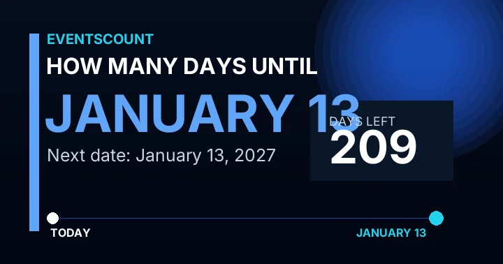 How Many Days Until January 13?