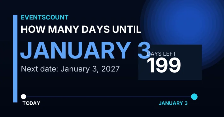 How Many Days Until January 3?