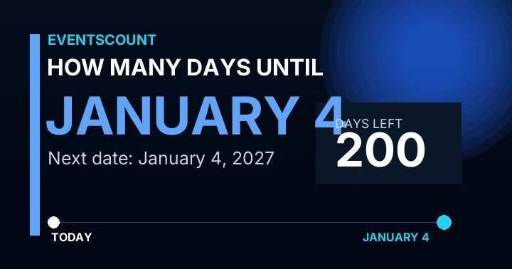 How Many Days Until January 4?