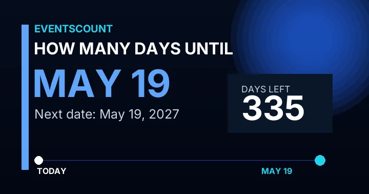 How Many Days Until May 19?