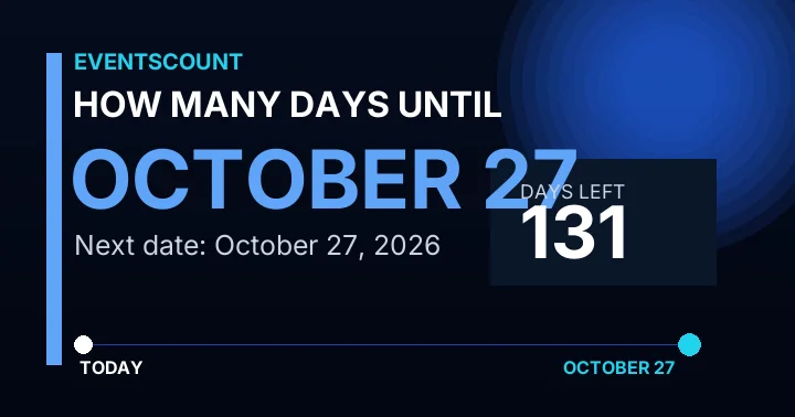 How Many Days Until October 27?