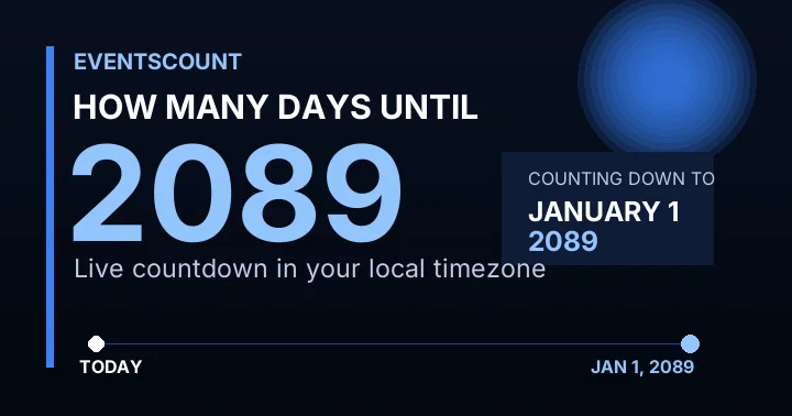 How Many Days Until 2089?