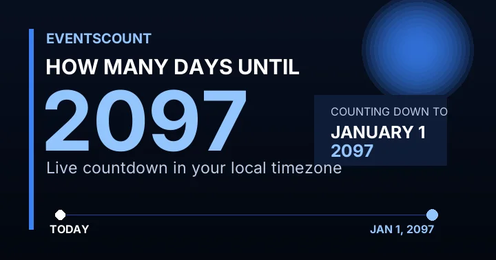 How Many Days Until 2097?
