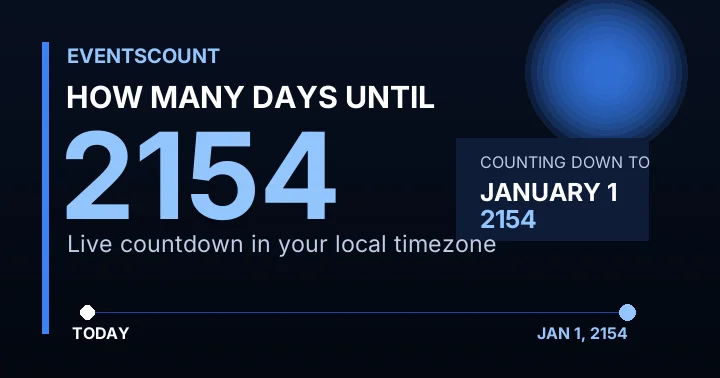 How Many Days Until 2154?