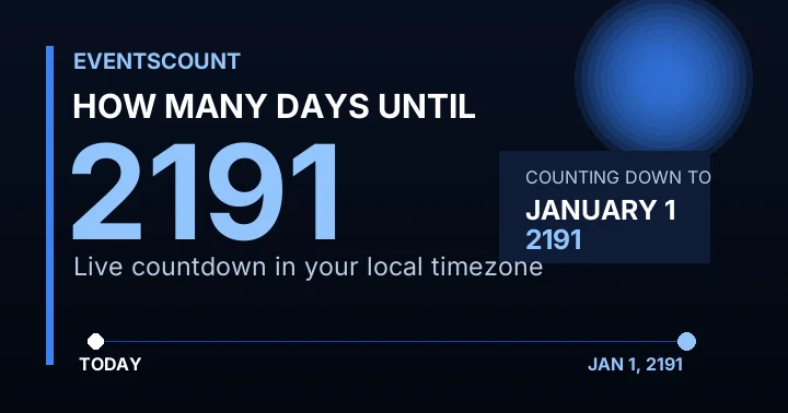 How Many Days Until 2191?