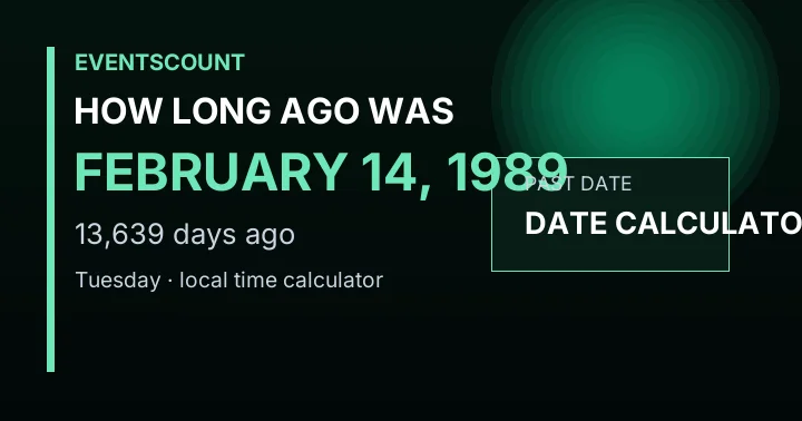 How Long Ago Was February 14, 1989?