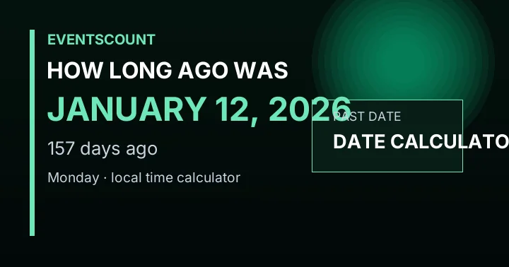 How Long Ago Was January 12, 2026?