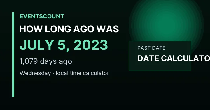 How Long Ago Was July 5, 2023?