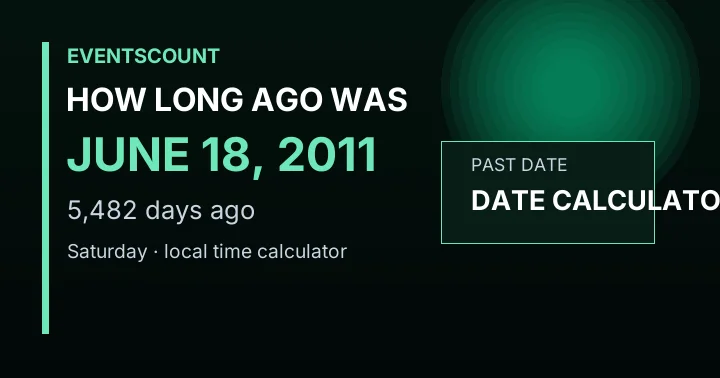 How Long Ago Was June 18, 2011?