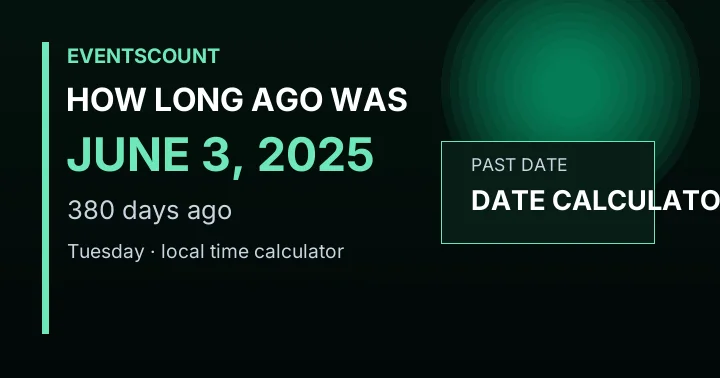 How Long Ago Was June 3, 2025?