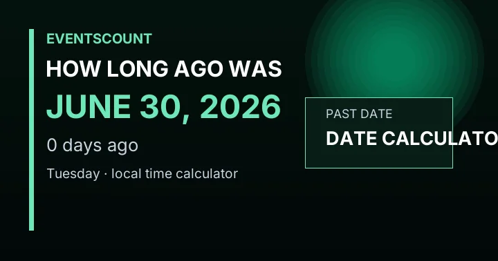 How Long Ago Was June 30, 2026?