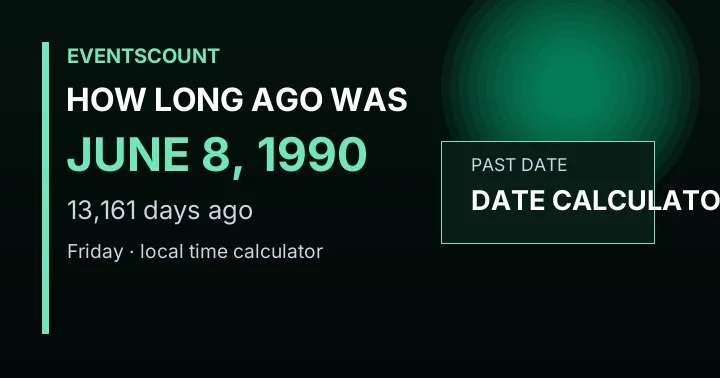 How Long Ago Was June 8, 1990?