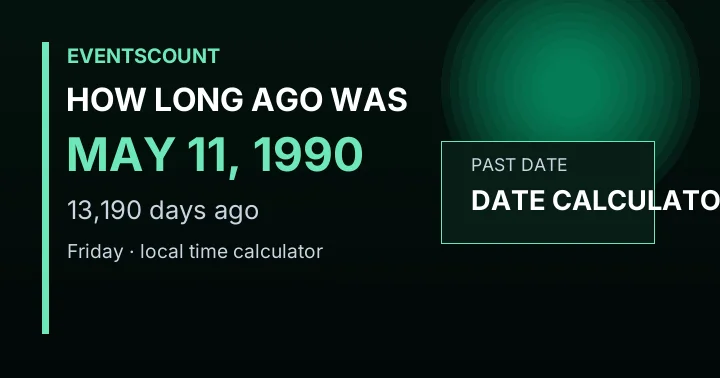 How Long Ago Was May 11, 1990?