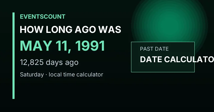 How Long Ago Was May 11, 1991?