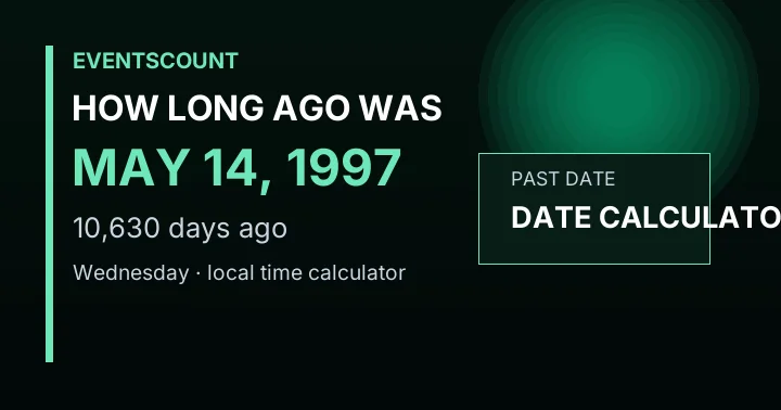 How Long Ago Was May 14, 1997?