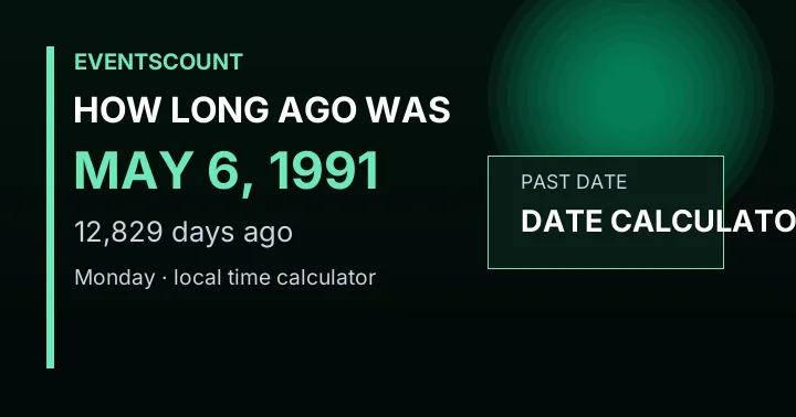 How Long Ago Was May 6, 1991?
