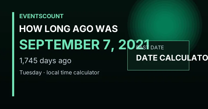 How Long Ago Was September 7, 2021?