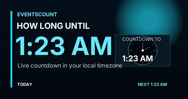 How Long Until 1:23 AM?