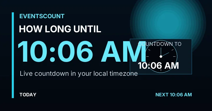 How Long Until 10:06 AM?