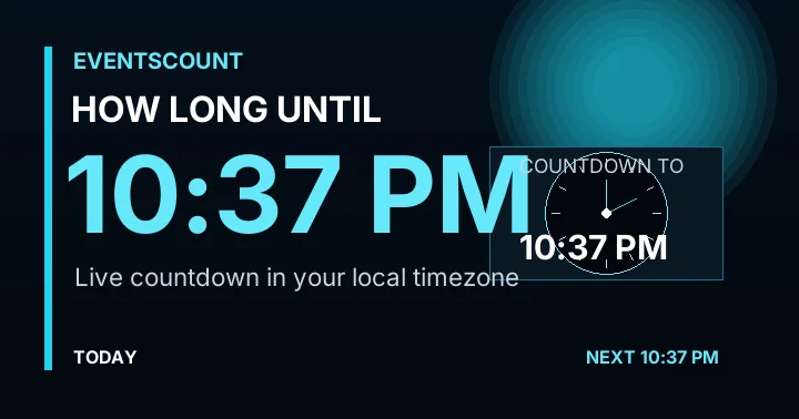 How Long Until 10:37 PM?