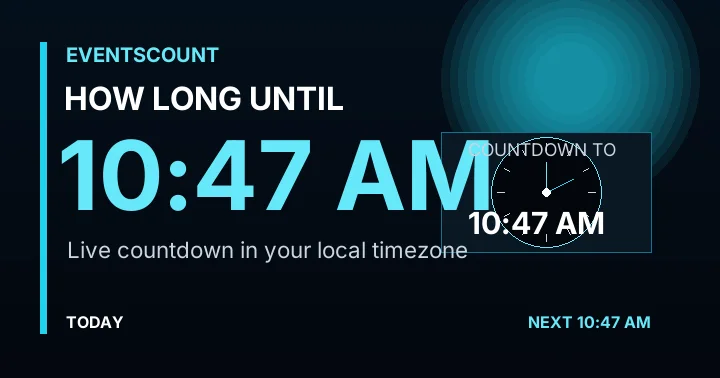 How Long Until 10:47 AM?