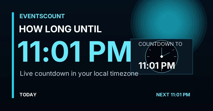 How Long Until 11:01 PM?