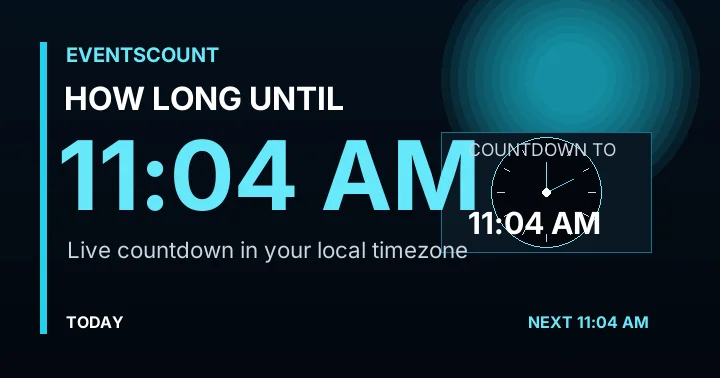 How Long Until 11:04 AM?