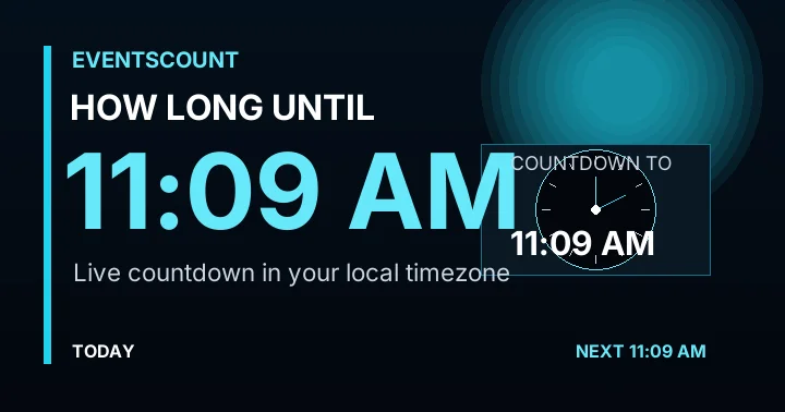 How Long Until 11:09 AM?