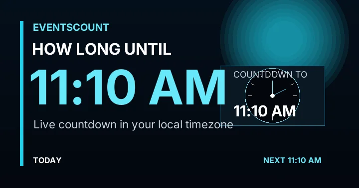 How Long Until 11:10 AM?