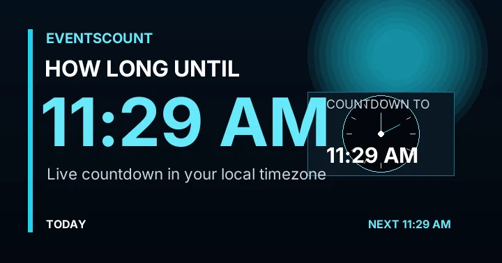 How Long Until 11:29 AM?