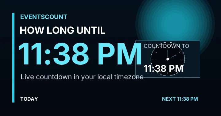 How Long Until 11:38 PM?