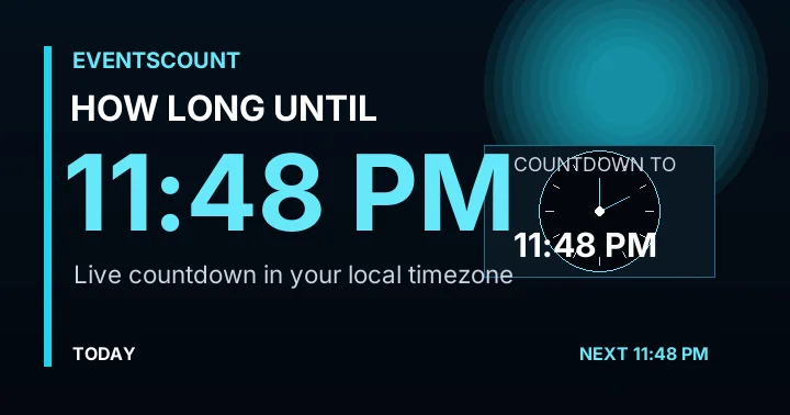 How Long Until 11:48 PM?