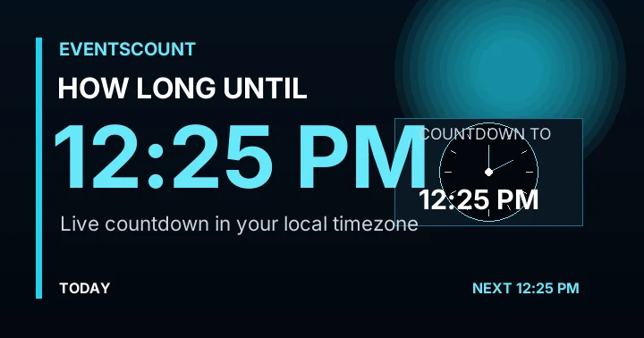 How Long Until 12:25 PM?