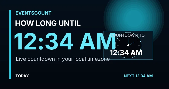 How Long Until 12:34 AM?