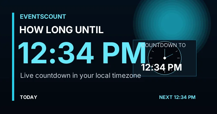 How Long Until 12:34 PM?