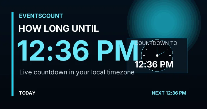 How Long Until 12:36 PM?