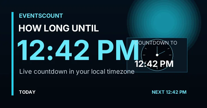 How Long Until 12:42 PM?