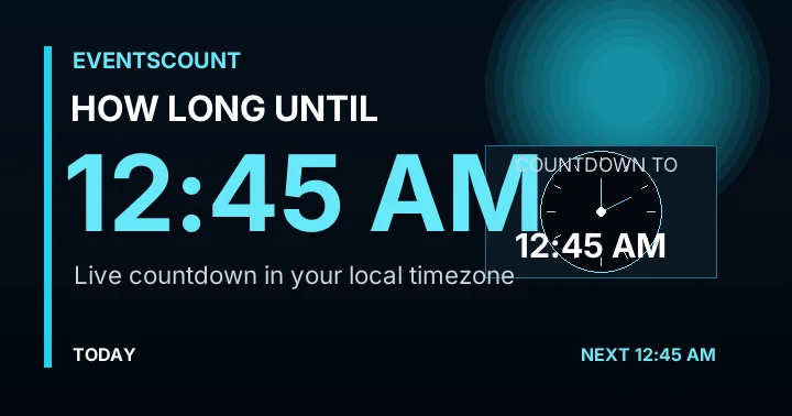 How Long Until 12:45 AM?