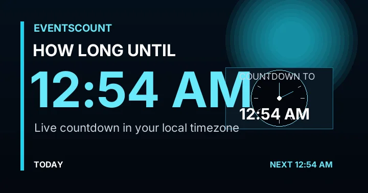 How Long Until 12:54 AM?