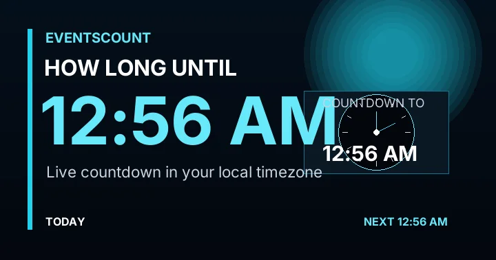 How Long Until 12:56 AM?