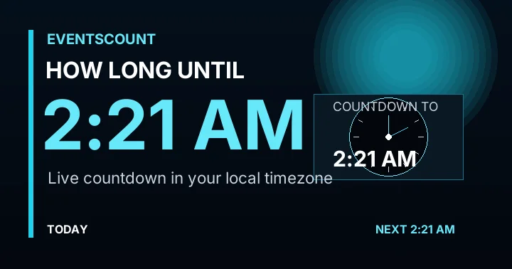 How Long Until 2:21 AM?