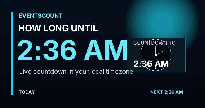 How Long Until 2:36 AM?