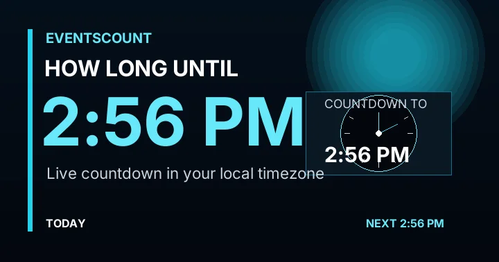 How Long Until 2:56 PM?
