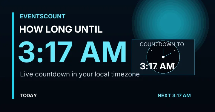 How Long Until 3:17 AM?